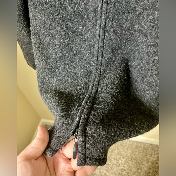 Eileen Fisher Woman Fuzzy Lambswool Blend Zip Up Jacket - Picture 8 of 16